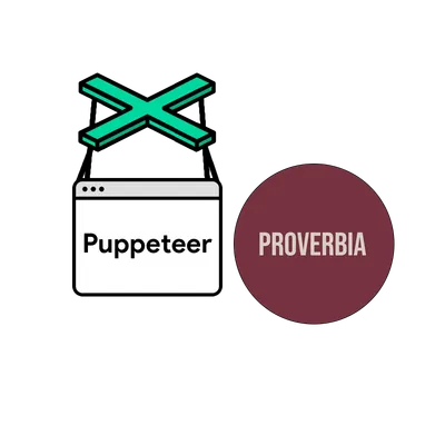 Puppeteer und Proverbia Logos